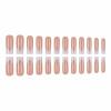 imageBABALAL Coffin Press on Nails Long Fake Nails White French Tip Glue on Nails Pink Rhinestone Acrylic Nails Flower Ballerina Spring Stick on Nails for Women and Girls 24PcsFna103dwhite