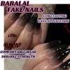 imageBABALAL Brown Fall Press on Nails Stiletto Fake Nails Long Glue on Nails Y2k Sliver Flame Goth Design Acrylic Nails 3D DIY Manicure False NailsANI04