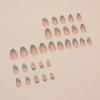 imageBABALAL Brown Fall Press on Nails Stiletto Fake Nails Long Glue on Nails Y2k Sliver Flame Goth Design Acrylic Nails 3D DIY Manicure False NailsANI15