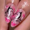 imageBABALAL Brown Fall Press on Nails Stiletto Fake Nails Long Glue on Nails Y2k Sliver Flame Goth Design Acrylic Nails 3D DIY Manicure False NailsANI19