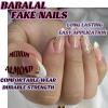 imageBABALAL Press on Nails Almond Medium Fake Nails Orange Pink Glue on Nails 3D Texture Ripple Flower Handmade Acrylic Nails French Tip False Nails 24Pcs Stiletto Manicure Coquette Stick on NailsANP12