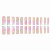 imageBABALAL Square Press on Nails Long Fake Nails Brown French Tip Glue ons Nails with Wild Cheetah Design Acrylic Nails Fall Cherry False Nails 24Pcs Squoval NailsANF03colorful