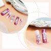 imageBABALAL Square Press on Nails Long Fake Nails Brown French Tip Glue ons Nails with Wild Cheetah Design Acrylic Nails Fall Cherry False Nails 24Pcs Squoval NailsANF11chrome
