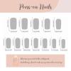 imageBABALAL Square Presson Nails  Long 3D Flower Rhinestone Acrylic 24Pcs Squoval Stickons  White Glue Manicure False Nails for Women GirlsFNP22black