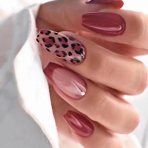 imageBABALAL Press on Nails Almond Medium Fake Nails Orange Pink Glue on Nails 3D Texture Ripple Flower Handmade Acrylic Nails French Tip False Nails 24Pcs Stiletto Manicure Coquette Stick on NailsANP15
