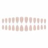 imageBABALAL Almond Press on Nails Medium Blue Green Fake Nails Bow Glue on Nails Cute Cat Flower Design Acrylic Nails 24Pcs Stiletto Handmade Full Cover False NailsFNZ30white