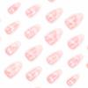imageBABALAL Almond Press on Nails Medium Blue Green Fake Nails Bow Glue on Nails Cute Cat Flower Design Acrylic Nails 24Pcs Stiletto Handmade Full Cover False NailsFNZ03cloud