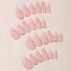 imageBABALAL Almond Press on Nails Medium Blue Green Fake Nails Bow Glue on Nails Cute Cat Flower Design Acrylic Nails 24Pcs Stiletto Handmade Full Cover False NailsFNZ21bling