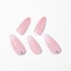 imageBABALAL Almond Press on Nails Medium Blue Green Fake Nails Bow Glue on Nails Cute Cat Flower Design Acrylic Nails 24Pcs Stiletto Handmade Full Cover False NailsFNZ21bling