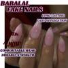 imageBABALAL Almond Press on Nails Medium Blue Green Fake Nails Bow Glue on Nails Cute Cat Flower Design Acrylic Nails 24Pcs Stiletto Handmade Full Cover False NailsFNZ11pink
