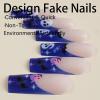 imageBABALAL Almond Press on Nails Medium Halloween Fake Nails Green Glitter French Glue on Nails Rhinestone Spider Ghost Stiletto Acrylic Nails Artificial Nails for Women and GirlsFNHA13purple