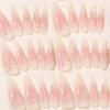 imageBABALAL Brown Press on Nails Medium Almond Fake Nails Fall Glue ons Nails with Design Autumn Acrylic Nails 24Pcs Stiletto False NailsANE06ombre