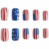 imageBABALAL Brown Press on Nails Medium Almond Fake Nails Fall Glue ons Nails with Design Autumn Acrylic Nails 24Pcs Stiletto False NailsANE10