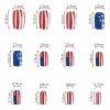 imageBABALAL Brown Press on Nails Medium Almond Fake Nails Fall Glue ons Nails with Design Autumn Acrylic Nails 24Pcs Stiletto False NailsANE10