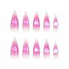 imageBABALAL Brown Press on Nails Medium Almond Fake Nails Fall Glue ons Nails with Design Autumn Acrylic Nails 24Pcs Stiletto False NailsANE11pink