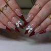 imageBABALAL Brown Press on Nails Medium Almond Fake Nails Fall Glue ons Nails with Design Autumn Acrylic Nails 24Pcs Stiletto False NailsANE14