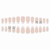 imageBABALAL Brown Press on Nails Medium Almond Fake Nails Fall Glue ons Nails with Design Autumn Acrylic Nails 24Pcs Stiletto False NailsANE21