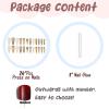 imageBABALAL Brown Press on Nails Medium Almond Fake Nails Fall Glue ons Nails with Design Autumn Acrylic Nails 24Pcs Stiletto False NailsANa110