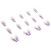 imageBABALAL Coffin Press on Nails Long Fake Nails Glossy Blue Glue on Nails Butterfly Ballerina Acrylic Nails 24Pcs Rhinestones Manicure Thanksgiving Stick on Nails for Women and GirlsNP403purple