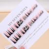 imageBABALAL Duck Nails Press ons Pink French Tips Press on Nails False Nails with Rhinestone Cherry Flower Designs Glossy Luxury Duck Nail Tips 24pcs Gel Acrylic Manicure False Nails KitFNDU307punk