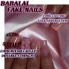 imageBABALAL French Tip Press on Nails Medium Square Fake Nails Colorful Glue ons Nails Crocodile Pattern Design Acrylic Nails 24Pcs Squoval Full Cover False NailsFNr23floral