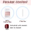 imageBABALAL French Tip Press on Nails Medium Square Fake Nails Colorful Glue ons Nails Crocodile Pattern Design Acrylic Nails 24Pcs Squoval Full Cover False NailsFNr22acrylic