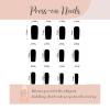 imageBABALAL French Tip Press on Nails Medium Square Fake Nails Colorful Glue ons Nails Crocodile Pattern Design Acrylic Nails 24Pcs Squoval Full Cover False NailsFNr23shamrock