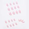 imageBABALAL Long Coffin Fake Nails Butterfly Ballerina False Nails Blue Press on Nails Glossy Acrylic Nail Tips with Design for Women and GirlsCRJH03flame