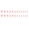 imageBABALAL Long Coffin Fake Nails Butterfly Ballerina False Nails Blue Press on Nails Glossy Acrylic Nail Tips with Design for Women and GirlsCRJH07pink