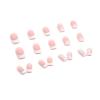 imageBABALAL Long Coffin Fake Nails Butterfly Ballerina False Nails Blue Press on Nails Glossy Acrylic Nail Tips with Design for Women and GirlsCRJH07pink