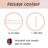 imageBABALAL Long Coffin Fake Nails Butterfly Ballerina False Nails Blue Press on Nails Glossy Acrylic Nail Tips with Design for Women and GirlsCRJH07pink