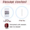 imageBABALAL Long Coffin Fake Nails Butterfly Ballerina False Nails Blue Press on Nails Glossy Acrylic Nail Tips with Design for Women and GirlsCRJH08black