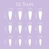 imageBABALAL Long Coffin Fake Nails Butterfly Ballerina False Nails Blue Press on Nails Glossy Acrylic Nail Tips with Design for Women and GirlsCRJH11goth