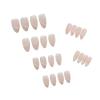 imageBABALAL Long Coffin Fake Nails Butterfly Ballerina False Nails Blue Press on Nails Glossy Acrylic Nail Tips with Design for Women and GirlsCRJH18white