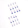 imageBABALAL Long Coffin Fake Nails Butterfly Ballerina False Nails Blue Press on Nails Glossy Acrylic Nail Tips with Design for Women and GirlsCRJH19purple