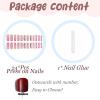 imageBABALAL Long Press on Nails Square Fake Nails Brown Glue ons Nails Wild Cheetah Design Acrylic Fall Nails 24Pcs French Tip Squoval False NailsANG04y2k