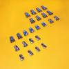 imageBABALAL Long Press on Nails Square Fake Nails Brown Glue ons Nails Wild Cheetah Design Acrylic Fall Nails 24Pcs French Tip Squoval False NailsANG06