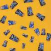 imageBABALAL Long Press on Nails Square Fake Nails Brown Glue ons Nails Wild Cheetah Design Acrylic Fall Nails 24Pcs French Tip Squoval False NailsANG06