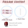 imageBABALAL Long Press on Nails Square Fake Nails Brown Glue ons Nails Wild Cheetah Design Acrylic Fall Nails 24Pcs French Tip Squoval False NailsANG07luxury