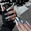 imageBABALAL Long Press on Nails Square Fake Nails Brown Glue ons Nails Wild Cheetah Design Acrylic Fall Nails 24Pcs French Tip Squoval False NailsANG12