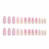 imageBABALAL Long Press on Nails Square Fake Nails Brown Glue ons Nails Wild Cheetah Design Acrylic Fall Nails 24Pcs French Tip Squoval False NailsANG15