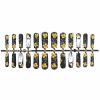 imageBABALAL Long Press on Nails Square Fake Nails Brown Glue ons Nails Wild Cheetah Design Acrylic Fall Nails 24Pcs French Tip Squoval False NailsANG16