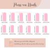 imageBABALAL Long Press on Nails Square Fake Nails Brown Glue ons Nails Wild Cheetah Design Acrylic Fall Nails 24Pcs French Tip Squoval False NailsANG16