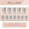 imageBABALAL Press on Nails Almond Medium Fake Nails Orange Glue on Nails 3D Water Ripple Acrylic Nail Design 24Pcs Summer False NailsFNn01star