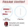 imageBABALAL Press on Nails Almond Medium Fake Nails Orange Glue on Nails 3D Water Ripple Acrylic Nail Design 24Pcs Summer False NailsFNn02brown