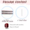 imageBABALAL Stiletto Press on Nails Long Fake Nails Pink Orange French Glue on Nails 3D Gold Chrome Texture Design Y2k Acrylic Nails 24Pcs Almond Stick on Nails Handmade Ombre False Nails SummerANL07spider