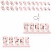 imageBABALAL Stiletto Press on Nails Long Fake Nails Pink Orange French Glue on Nails 3D Gold Chrome Texture Design Y2k Acrylic Nails 24Pcs Almond Stick on Nails Handmade Ombre False Nails SummerANL08