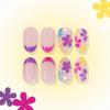 imageYellow Press on Nails Short Square Fake Nails Glue on Flower Summer Acrylic Nails 24Pcs BABALAL Glossy Manicure Stick on Nails Supplies Thick Squoval Artificial Nails Art Diy Nails for Women GirlsBNA103