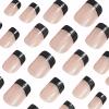 imageYellow Press on Nails Short Square Fake Nails Glue on Flower Summer Acrylic Nails 24Pcs BABALAL Glossy Manicure Stick on Nails Supplies Thick Squoval Artificial Nails Art Diy Nails for Women GirlsBNA101