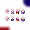 imageYellow Press on Nails Short Square Fake Nails Glue on Flower Summer Acrylic Nails 24Pcs BABALAL Glossy Manicure Stick on Nails Supplies Thick Squoval Artificial Nails Art Diy Nails for Women GirlsBNA107